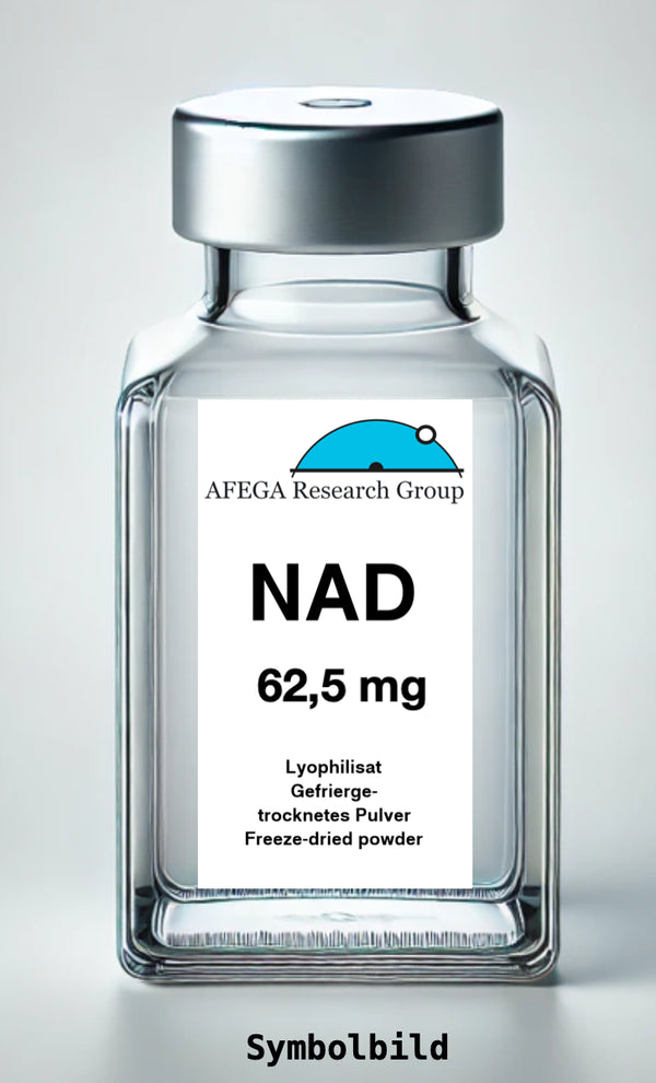 62,5 mg NAD (β-Nicotinamidadenindinukleotid, oxidierte Form; CAS 53-84-9) - 1 Inj. Fl. Trs.( Lyophilisat) in 10 ml - Ampulle - Apothekenprodukt