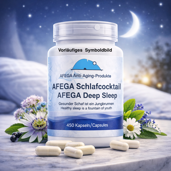 AFEGA® Schlafcocktail - Gesunder Schlaf ist ein Jungbrunnen (sparen durch Großpackung für 5 Monate)