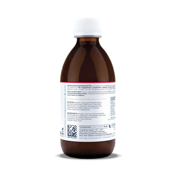 Liposomal Glutathione – Zellschutz mit System - 250 ml | ca. 50 Portionen à 5 ml | liposomale Formulierung