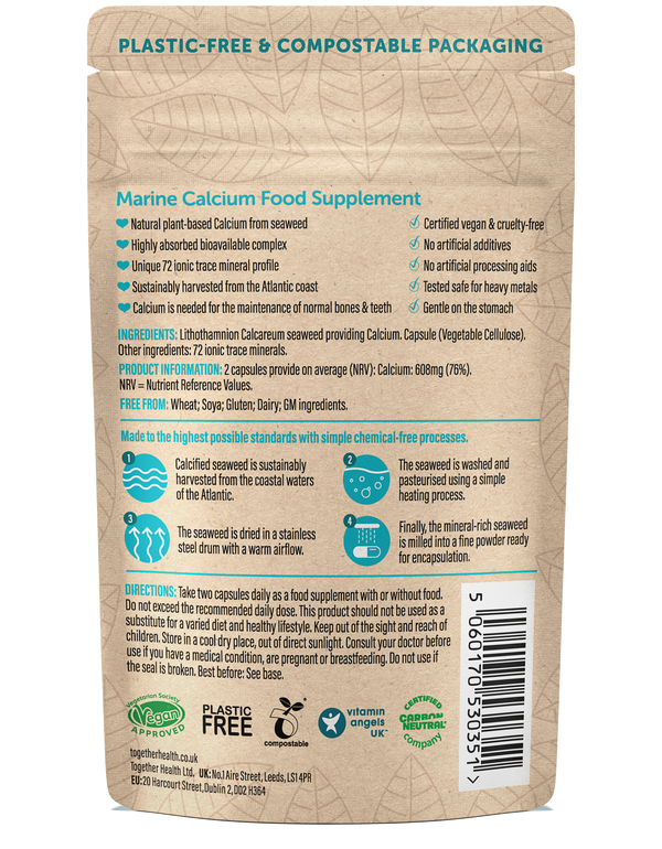 Together Health - Calcium — Veganes Kalziumpräparat — 60 Kapseln