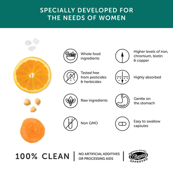 Together Health - Multivitamin für Frauen — Vegan — 30 Kapseln