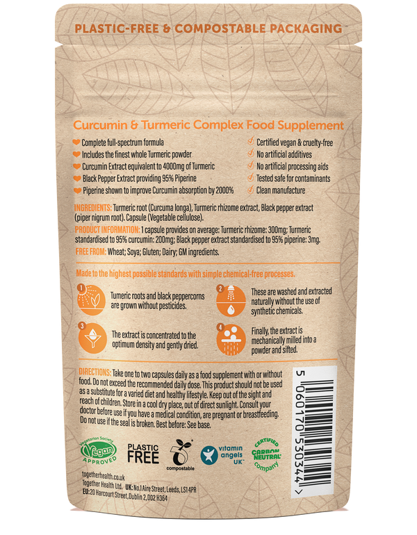 Together Health - Curcumin — Kurkuma-Präparat — 30 Kapseln