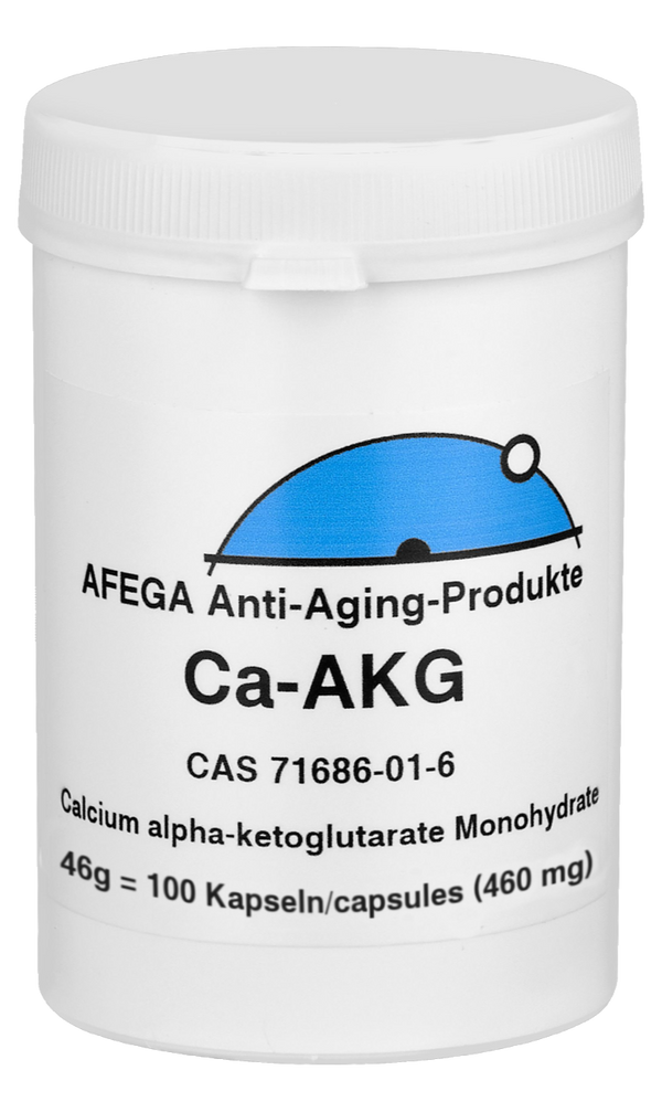 AFEGA Ca-AKG Kapseln (100 Stück), 46g in weisser Dose