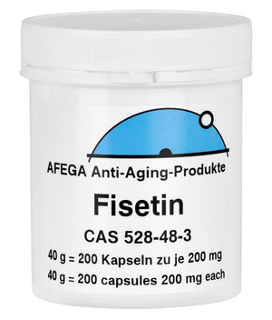 AFEGA Fisetin Kapseln (200 Stück), 40g in weisser Dose