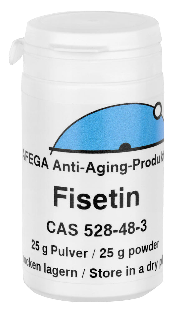AFEGA Fisetin-Pulver 825g), in weisser Dose