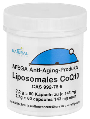 AFEGA liposomale Q10 Kapseln (60 Stück) in weisser Dose