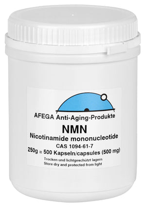 AFEGA NMN Kapseln (500 Stück), 250g in weisser Dose