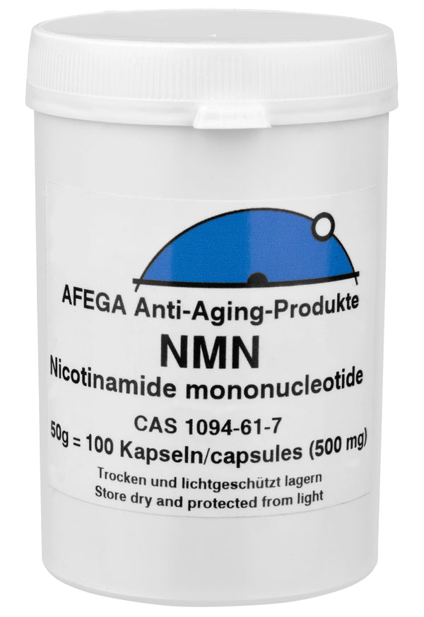 AFEGA NMN in Kapseln (100 Stück), 50g in weisser Dose