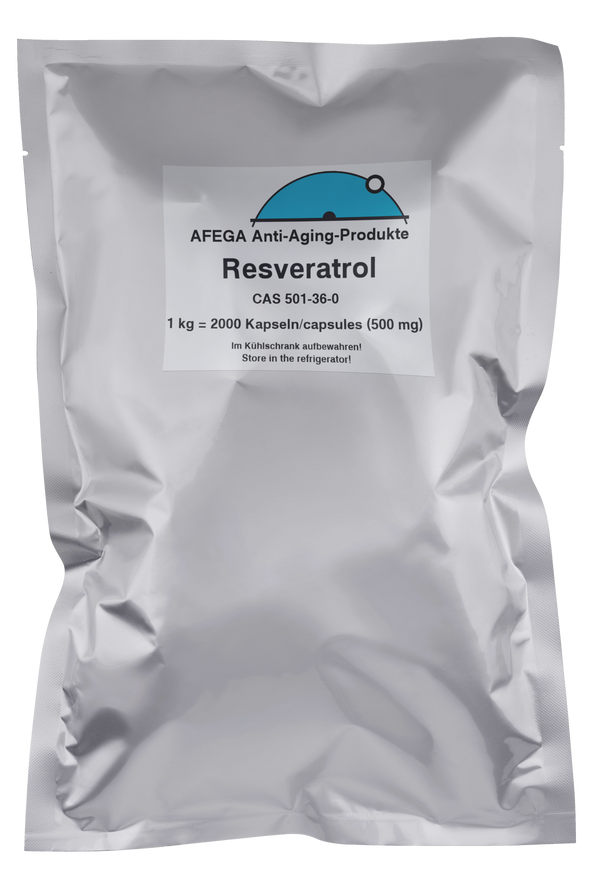 AFEGA Resveratrol mikronisiert Kapseln (2000 Stück), 1kg in einem Beutel