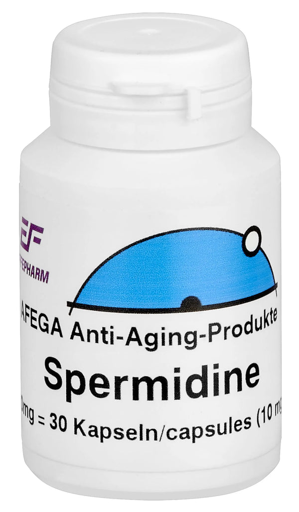 AFEGA Spermidin Kapseln (30 Stück), 300mg in weisser Dose