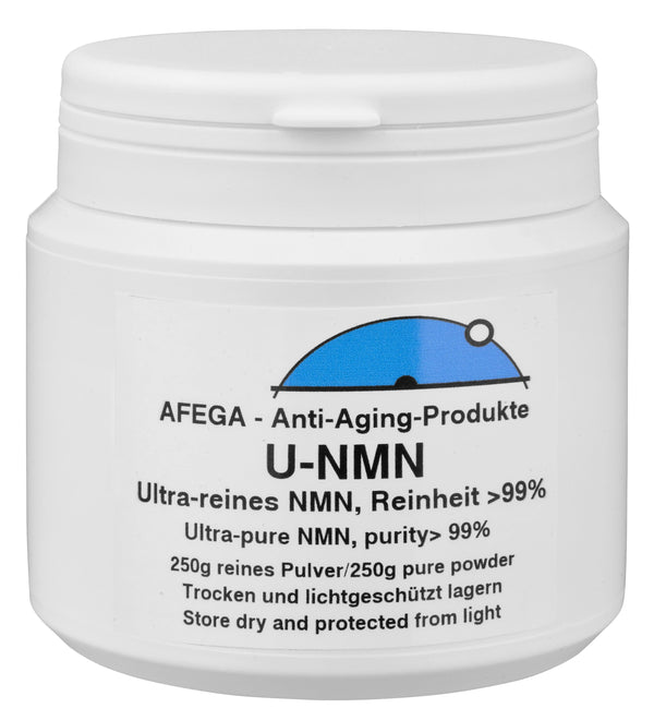 AFEGA U-NMN Pulver (250g), in weisser Dose
