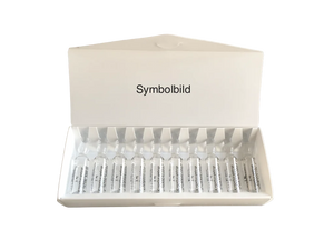 Zehn Ampullen in weisser Box