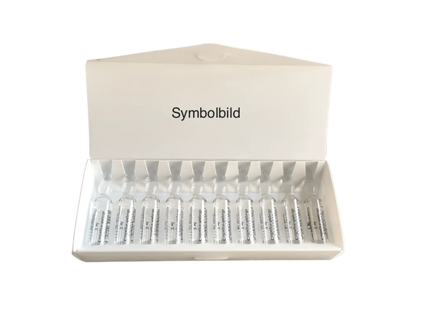 Zehn Ampullen in weisser Box