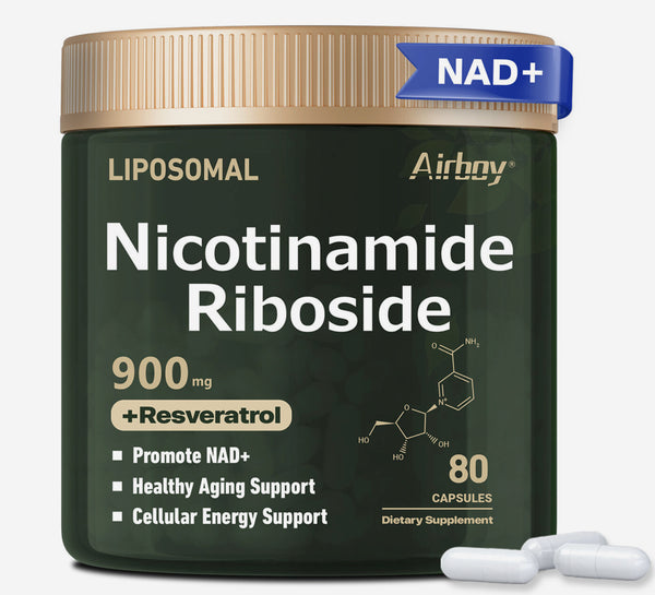 Liposomales Nicotinamid Ribosid mit Resveratrol, 80 Kapseln in grüner Dose