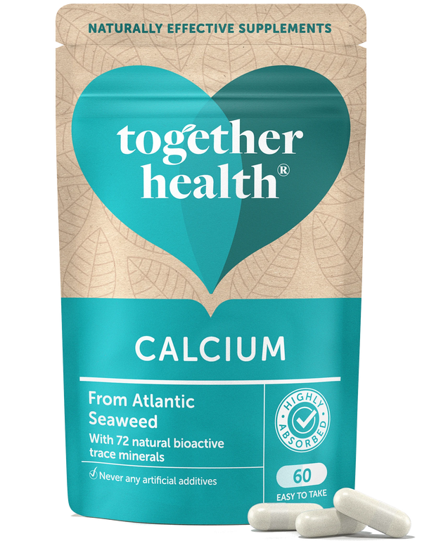 Together Health Calcium Kapseln (60 Stück) aus atlantischen Seealgen, mit 72 natürlichen bioaktiven Spurenelementen, in einer Tüte