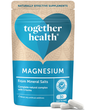 Together Health Magnesium Kapseln (30 Stück) aus Mineralsalzen in einer Tüte