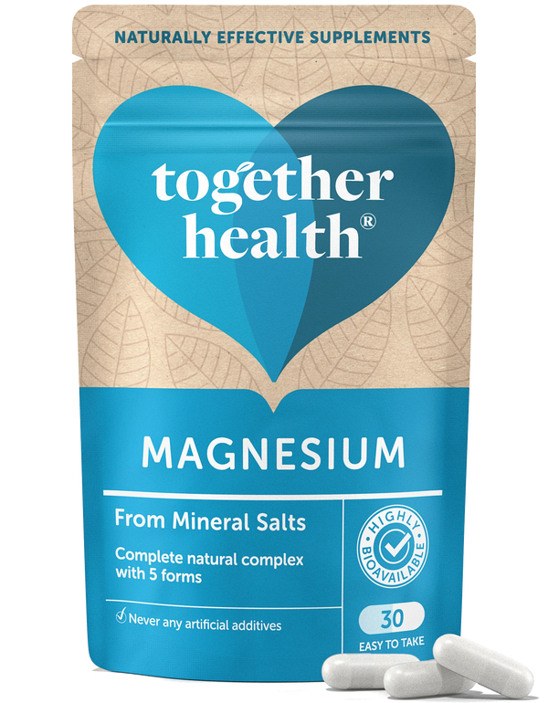 Together Health Magnesium Kapseln (30 Stück) aus Mineralsalzen in einer Tüte