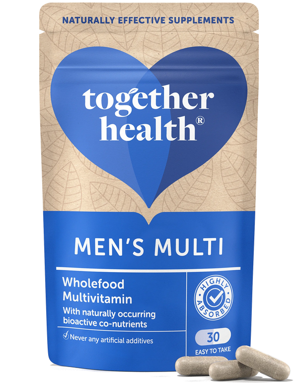 Together Health Men's Multi Kapseln (30 Stück), vollwertige Vitamine mit bioaktiven Co-Nährstoffen, in einer Tüte