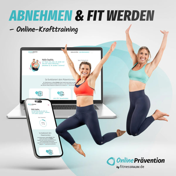 Online Prävention zum Abnehmen und fit werden, online Krafttraining