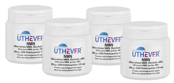 AFEGA Uthever NMN-Tabletten 1kg, in weissen Dosen