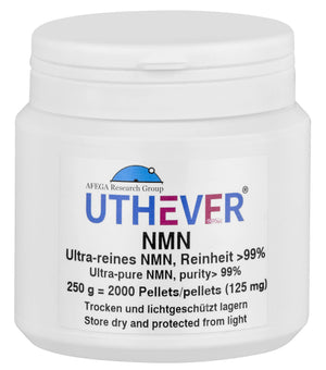 Uthever NMN Tabletten (2000 Stück), 250g mit 125mg NMN pro Tablette, in weisser Dose