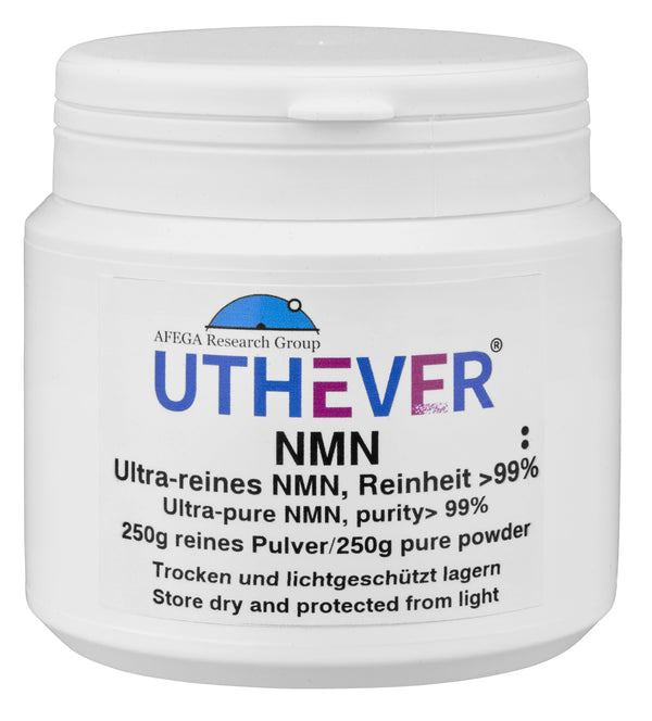 Uthever NMN Pulver (250g), in weisser Dose